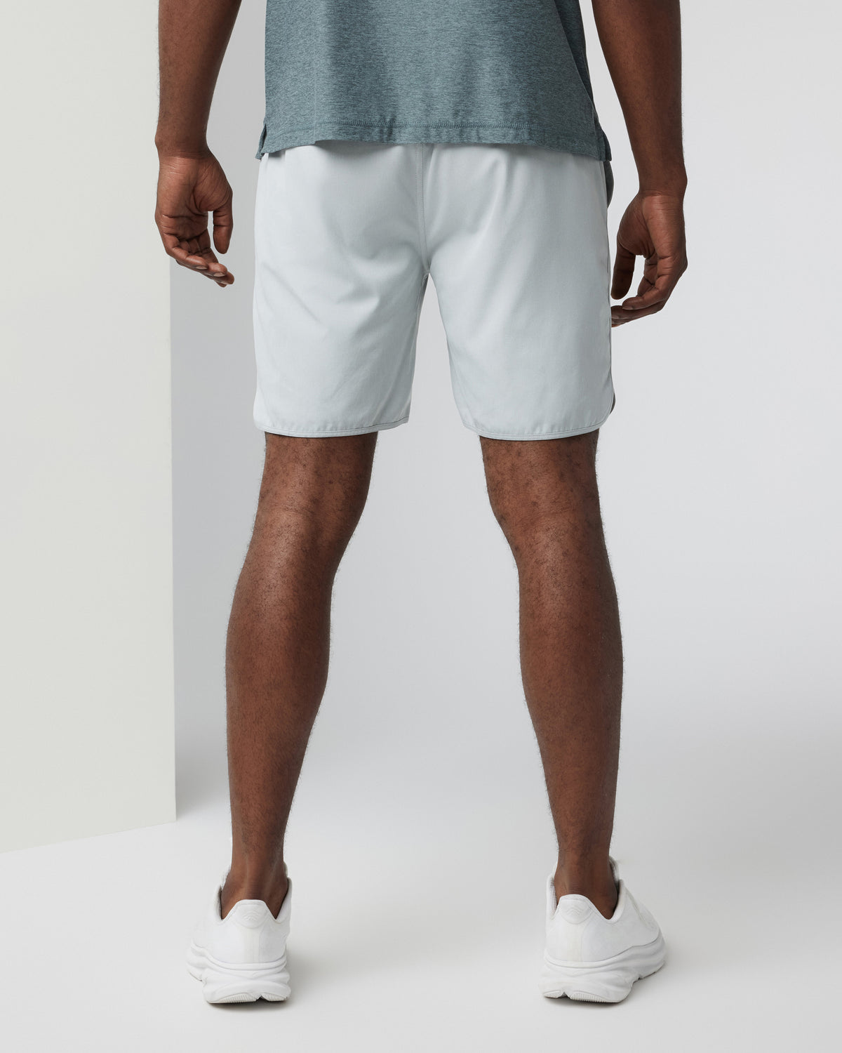 Banks Short Sky Grey Linen Texture Active Shorts - Image 5