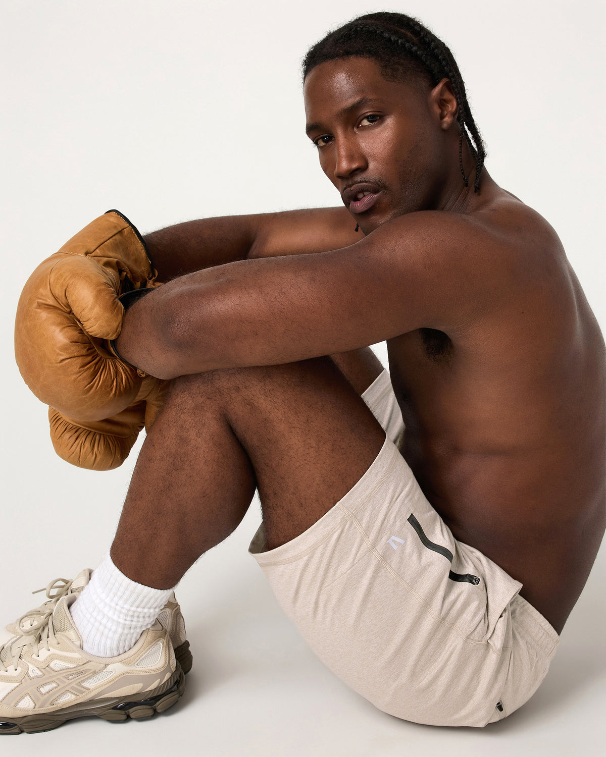 Sunday Performance Short 8" Men's Toast Heather Shorts - Image 5