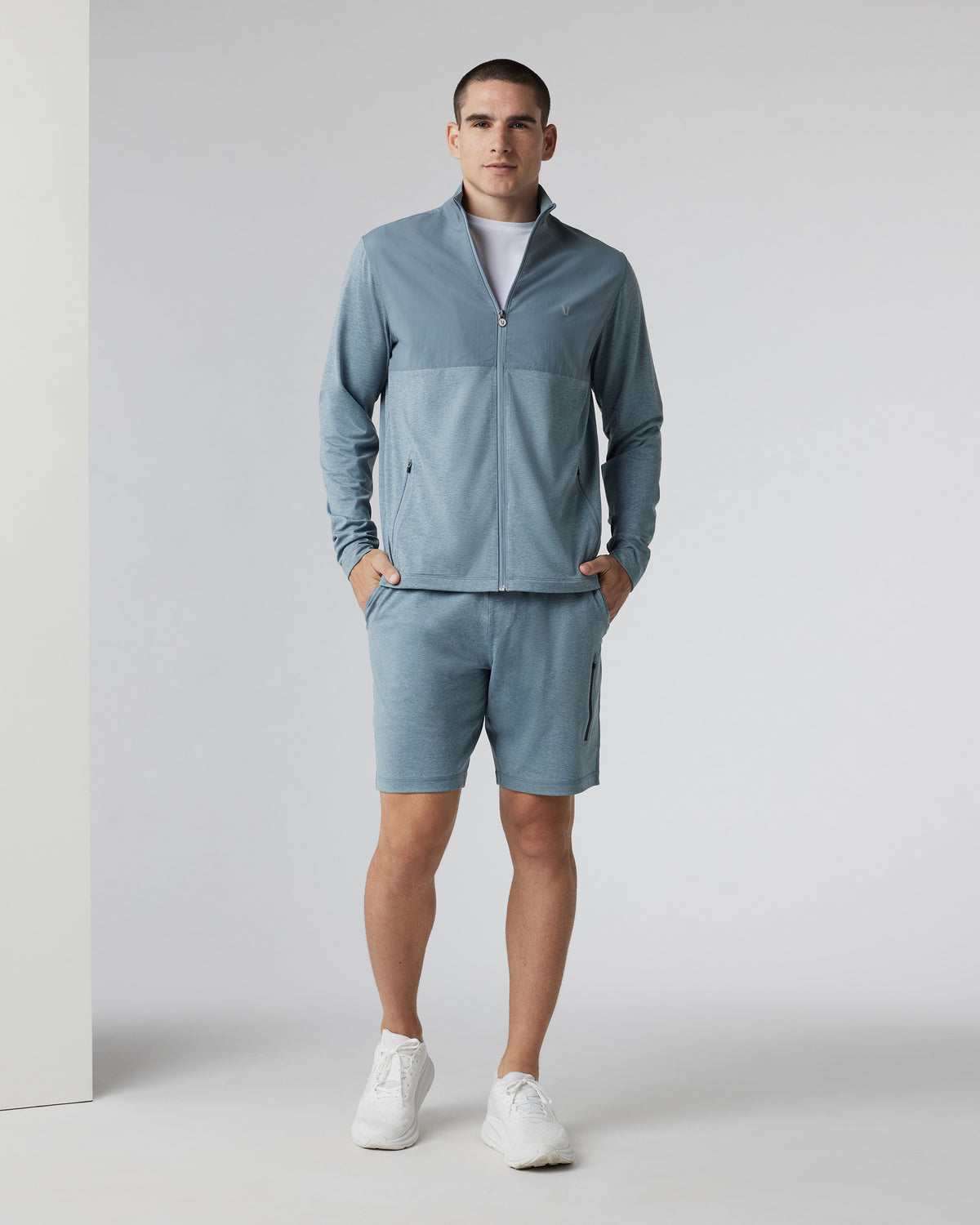 Sunday Performance Short 8.5" Dusty Blue Heather - Image 4
