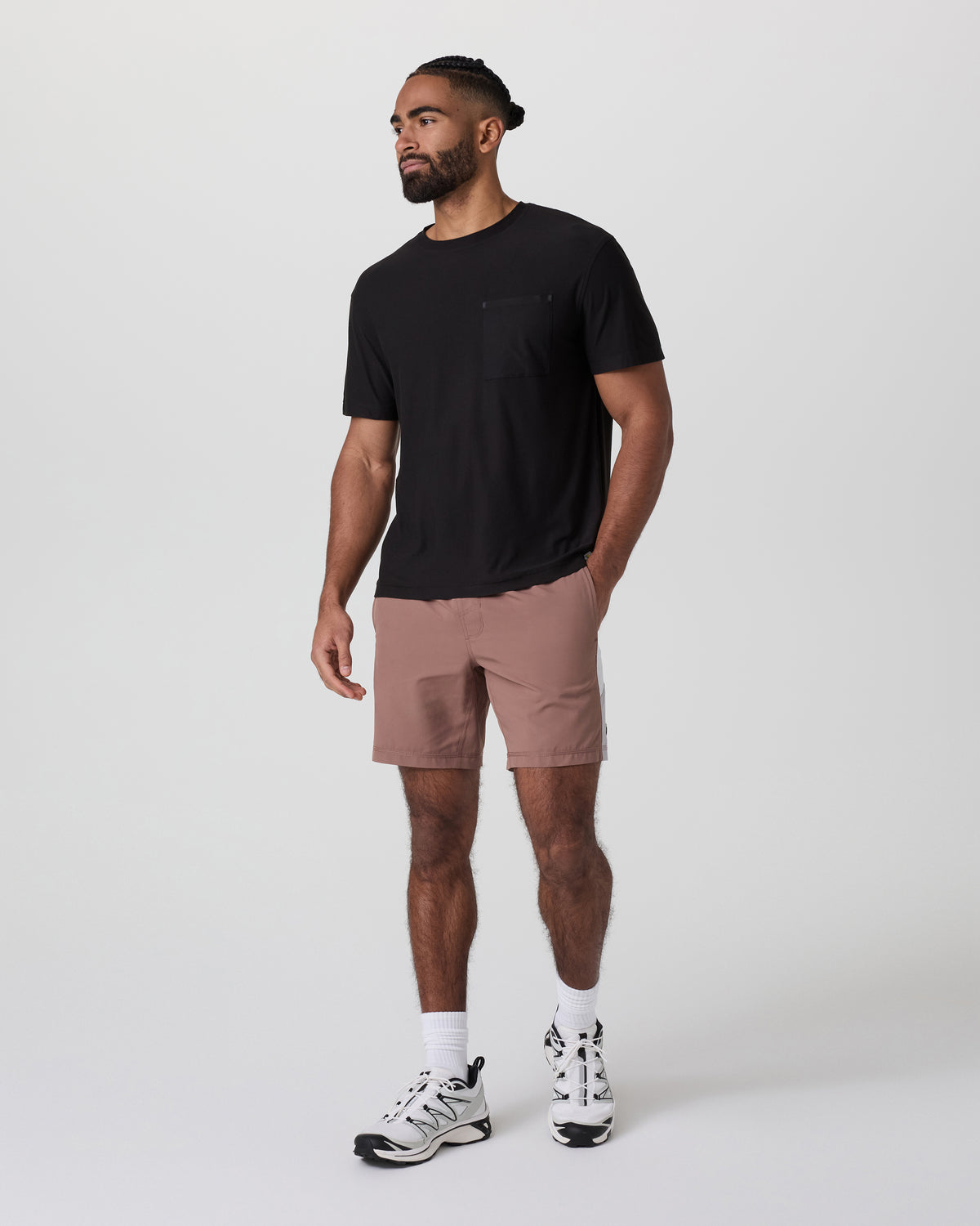 Kore Short X2 Lined Classic Fit 7" Sedona Brown/Salt/Amethyst Grey - Image 4