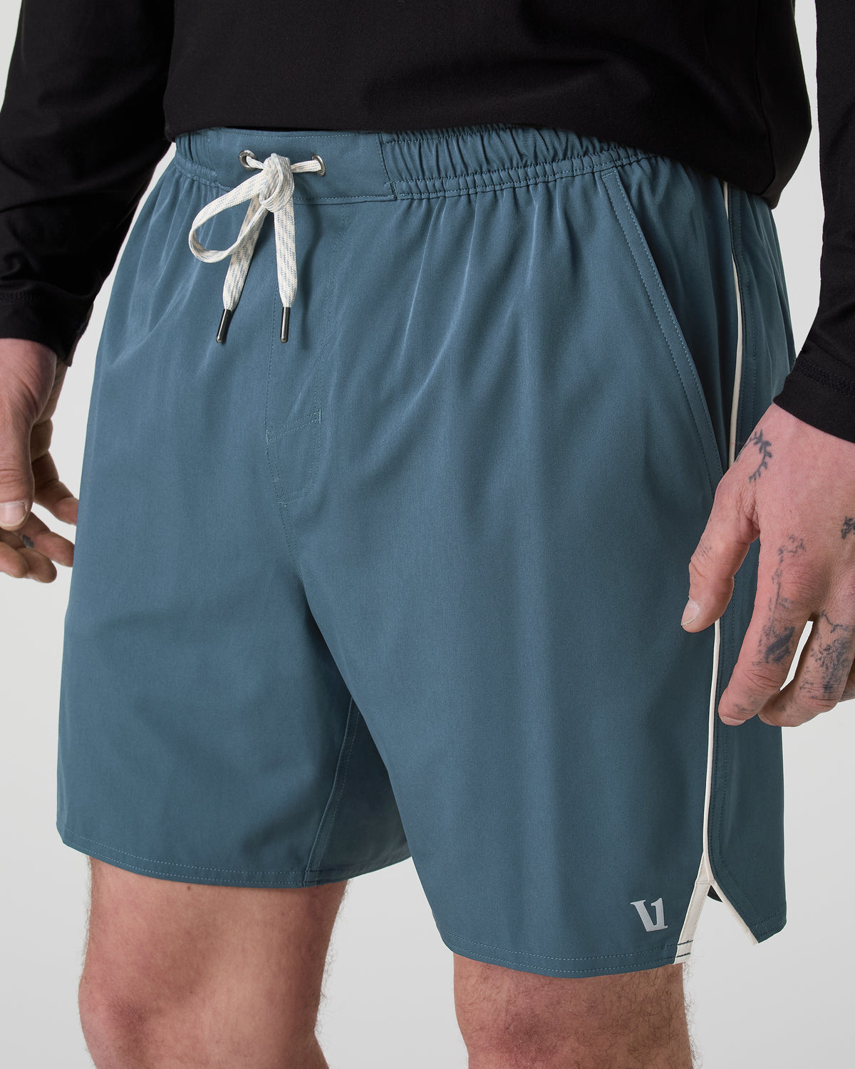 Trail Short 2.0 Pacific/Heather Grey Running Shorts - Image 6