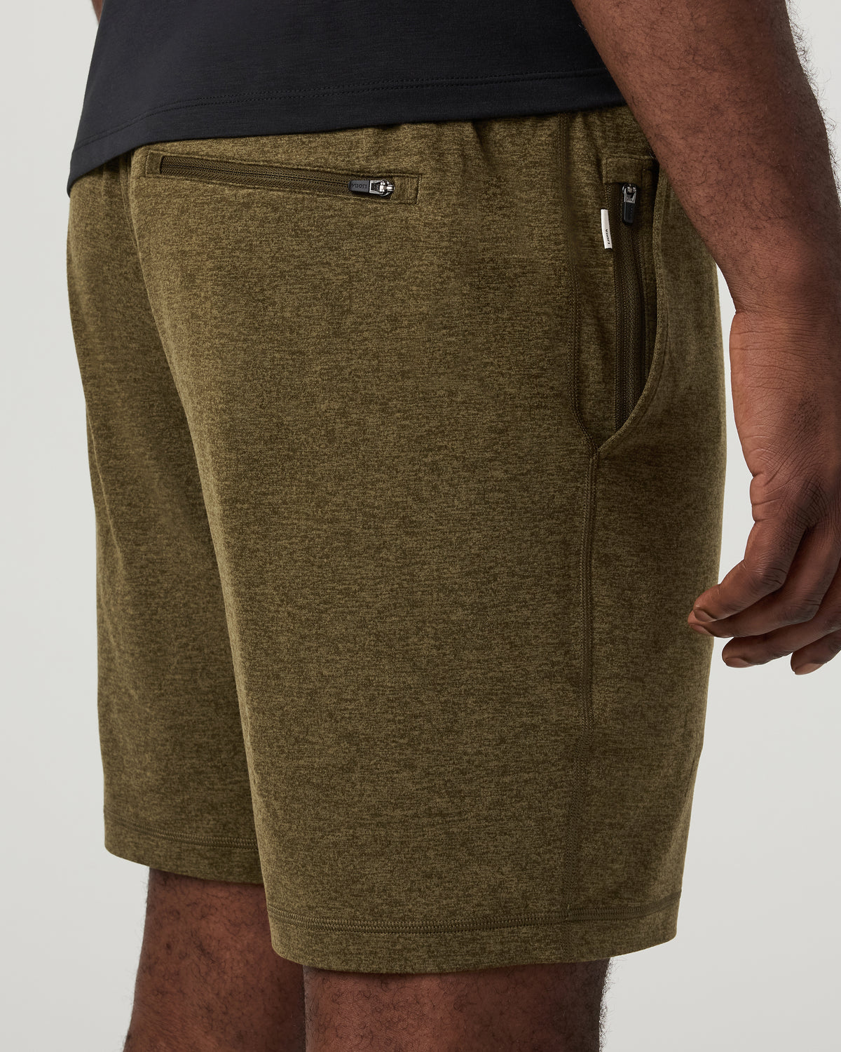 Ponto Short Men's Moss Green Heather Shorts - Image 2