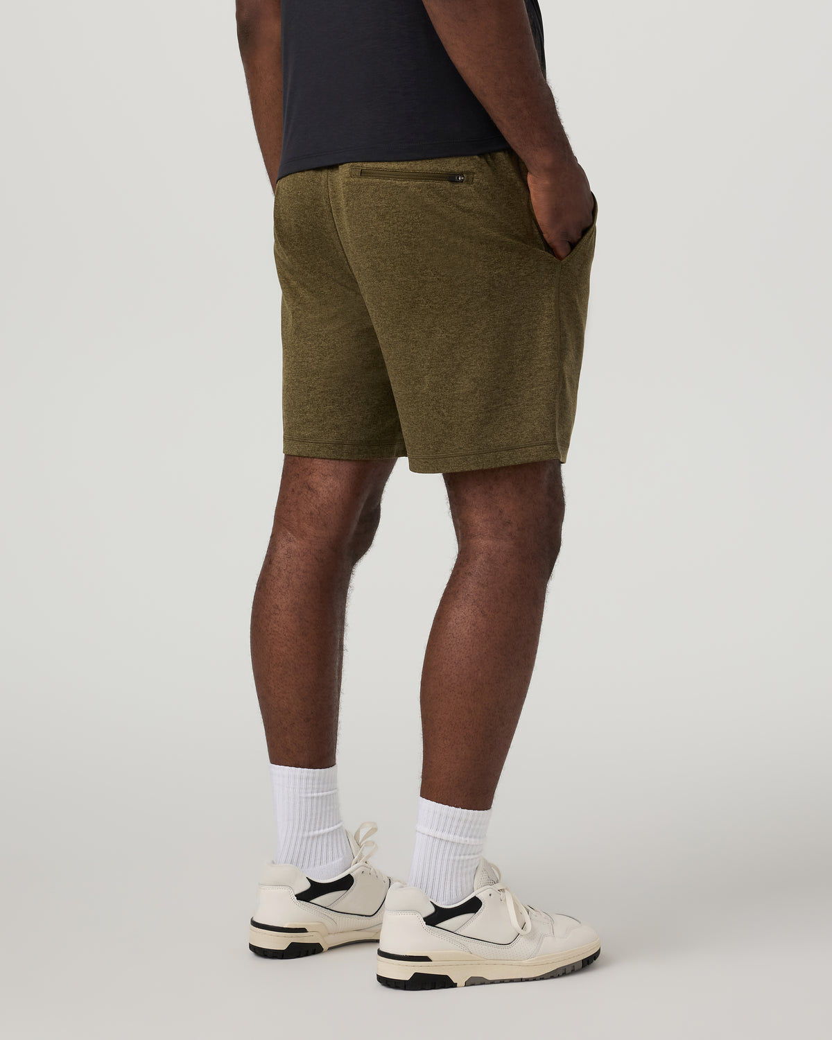 Ponto Short Men's Moss Green Heather Shorts - Image 4