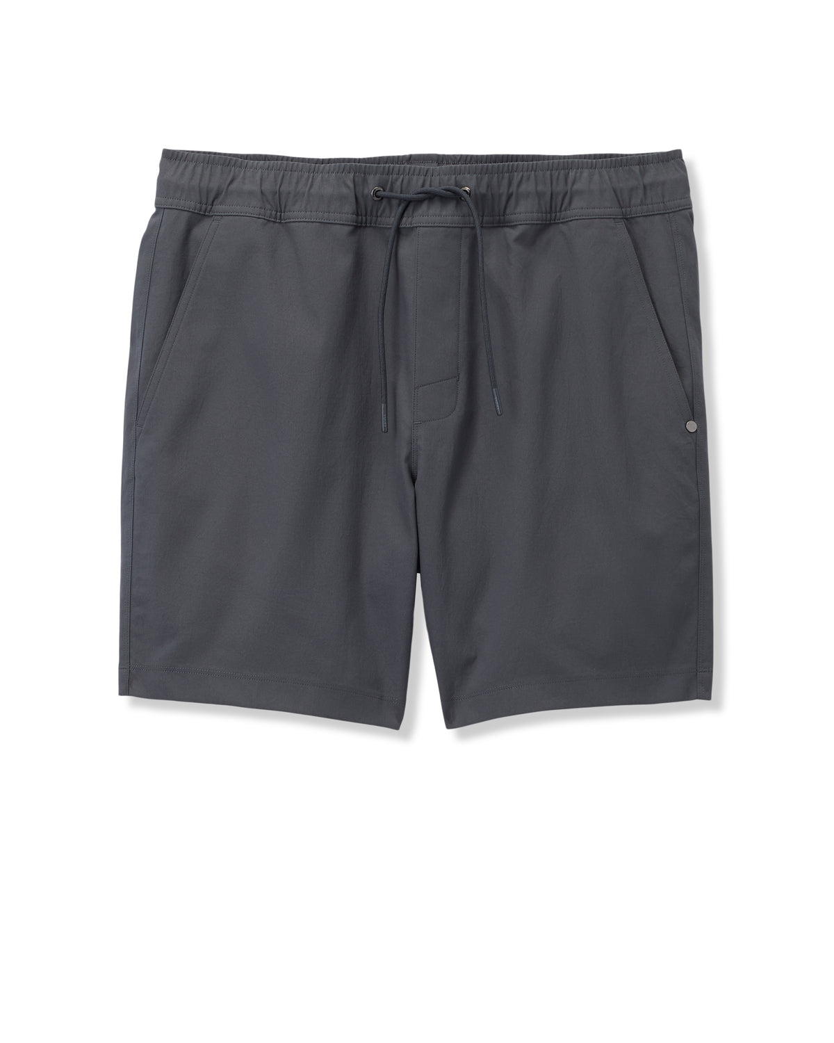 Cascade Crinkle Elastic Waist Short Classic Fit 8" Charcoal - Image 6