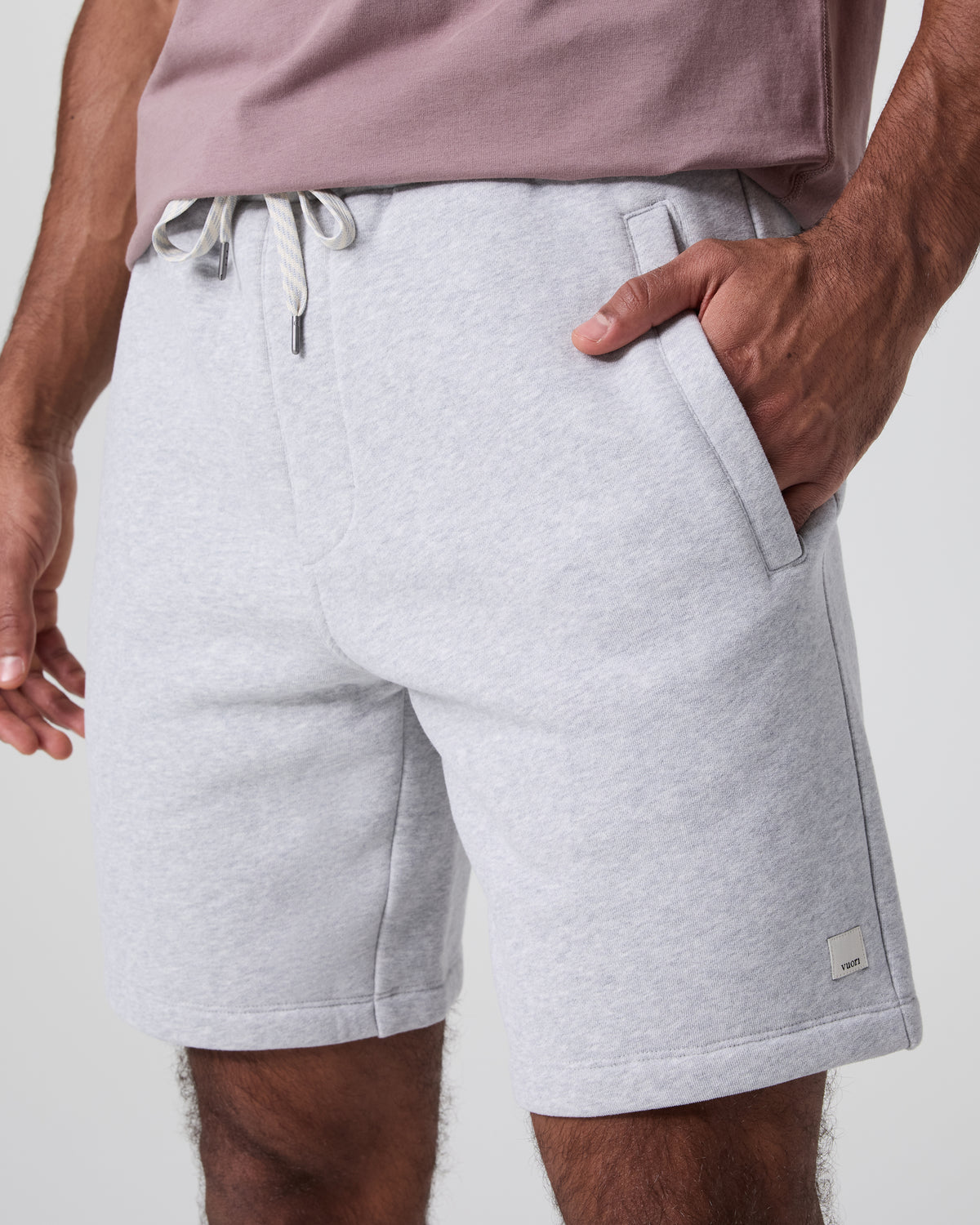 Seaside Short Classic Fit 8" Light Heather Grey - Image 2