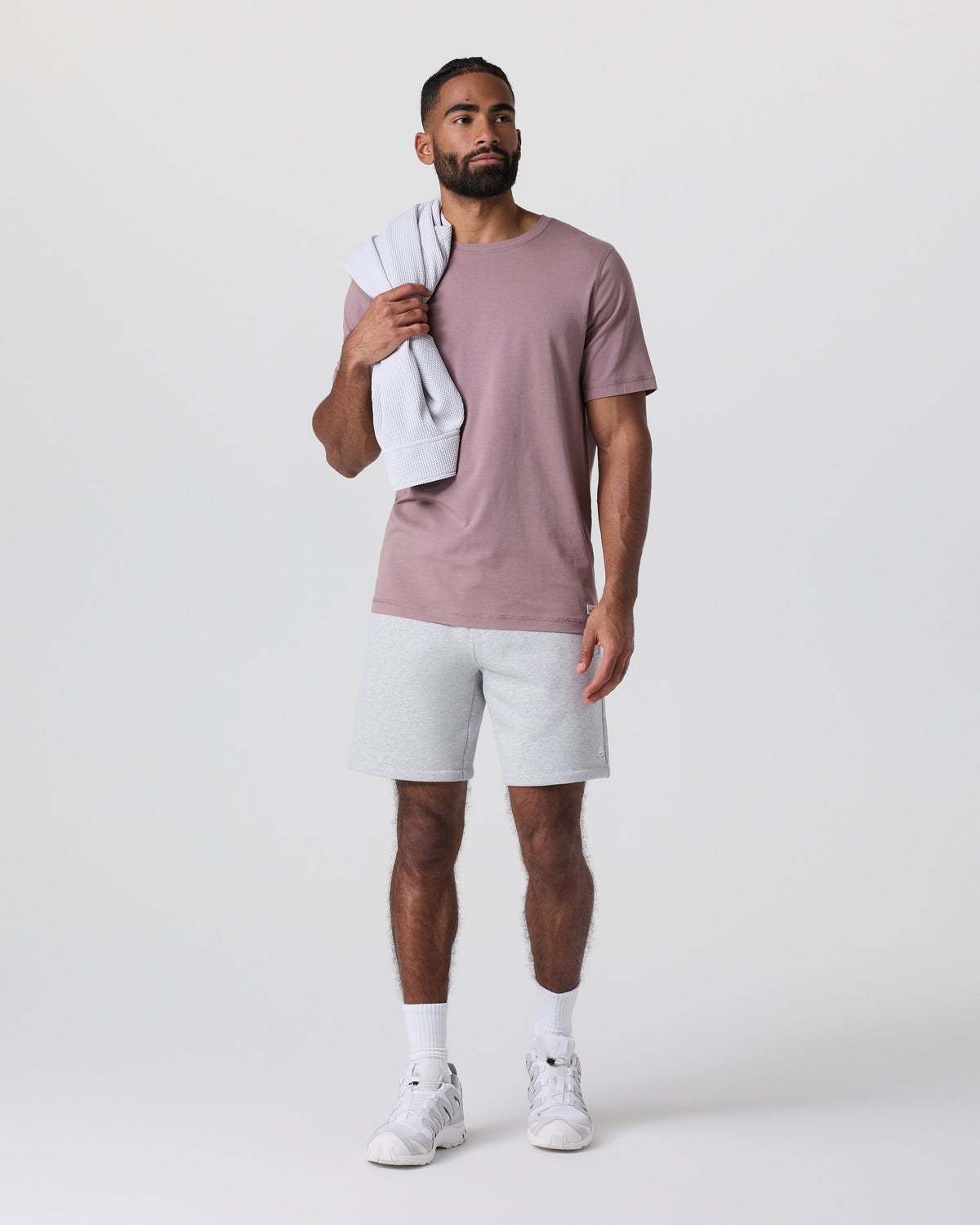 Seaside Short Classic Fit 8" Light Heather Grey - Image 3