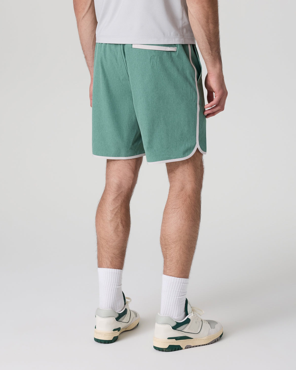 Banks Short Hedge Green Linen Texture - Image 3