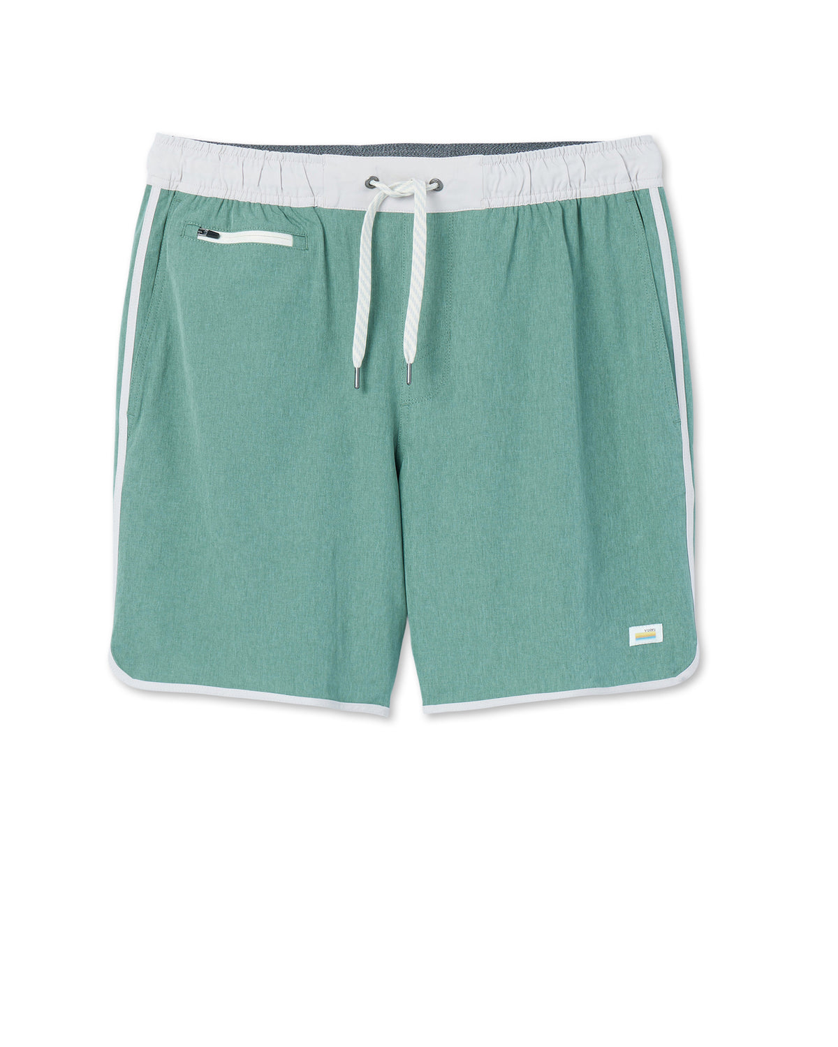 Banks Short Hedge Green Linen Texture - Image 6
