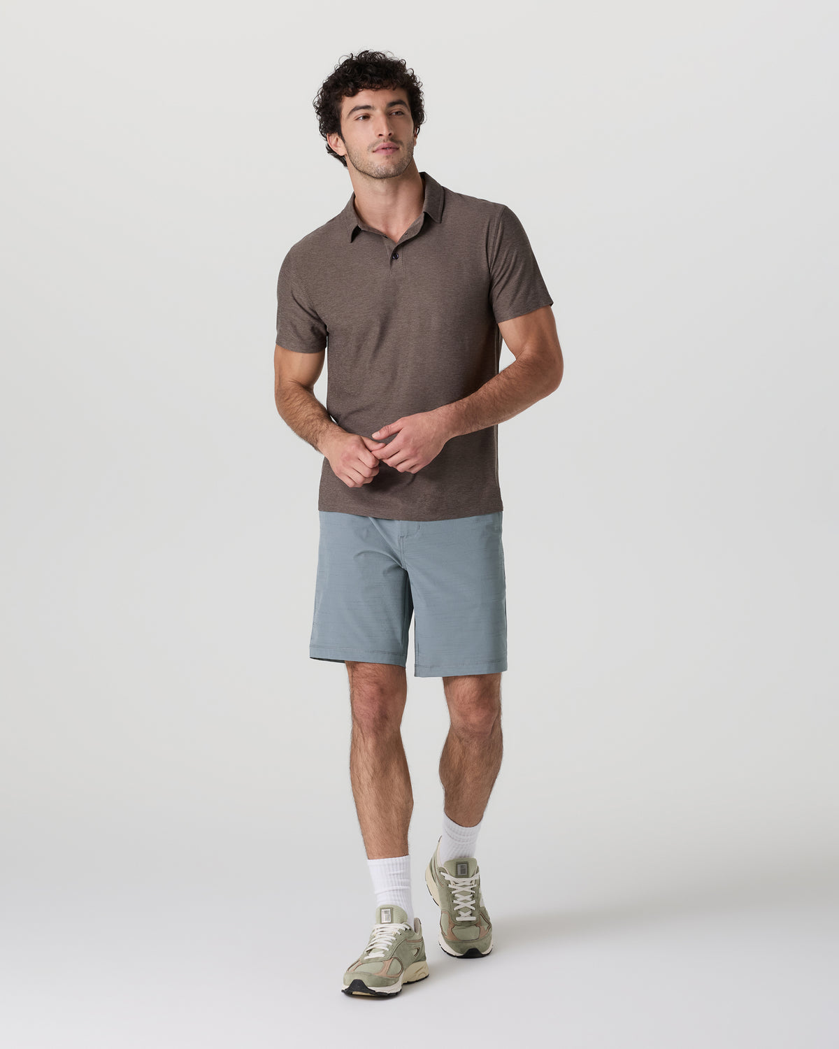 Pebble Short Dusty Blue Lightweight Golf Shorts - Image 3