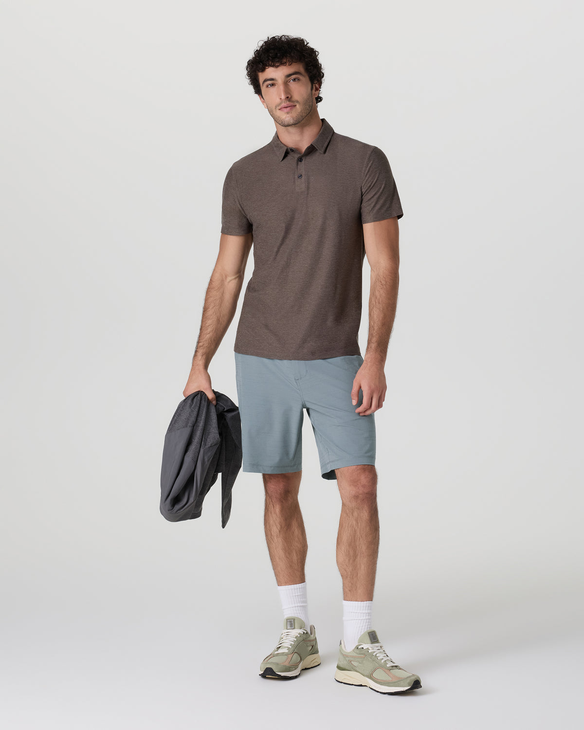 Pebble Short Dusty Blue Lightweight Golf Shorts - Image 5