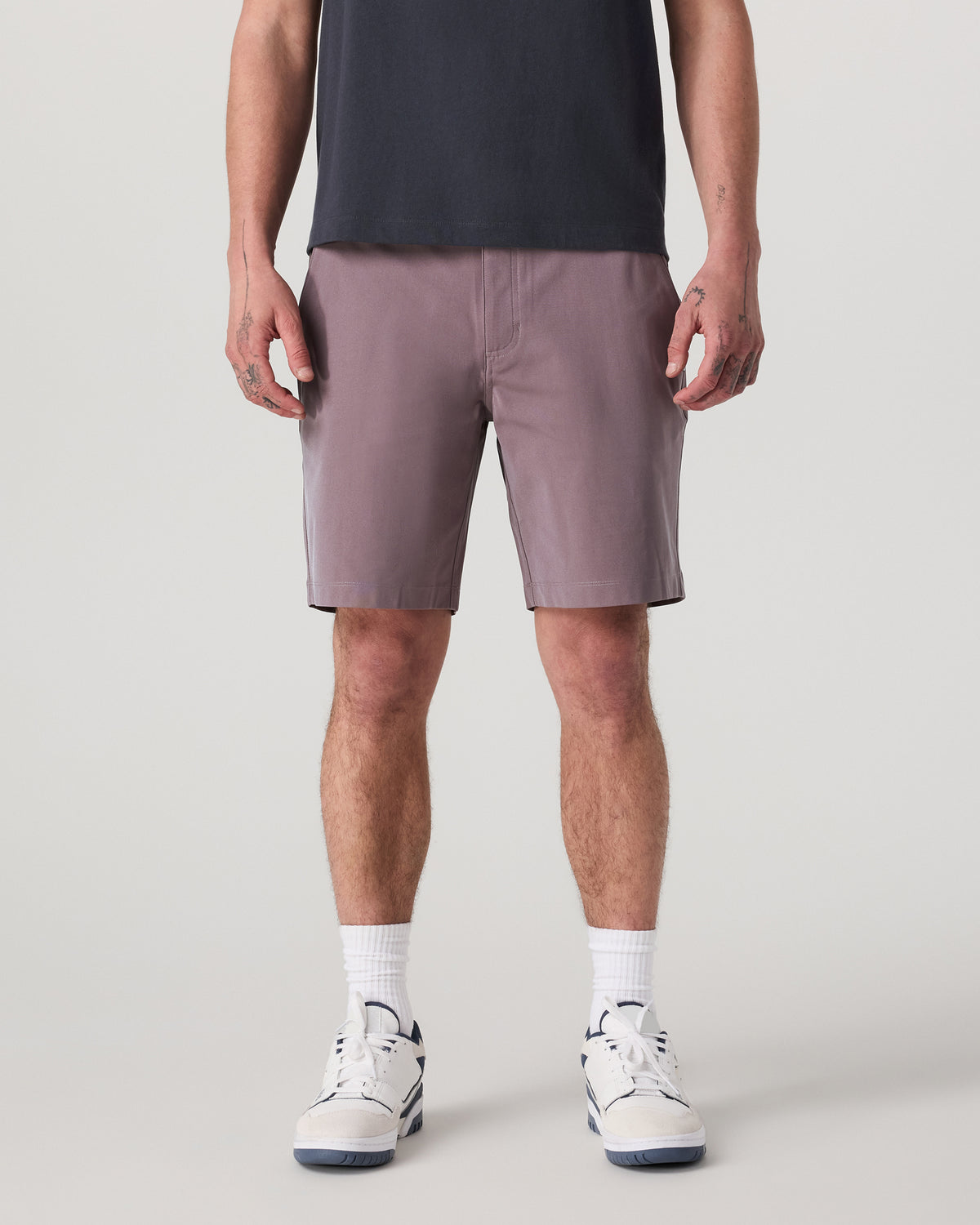 Meta Short 8" Men's Dusty Plum Classic Chino Shorts