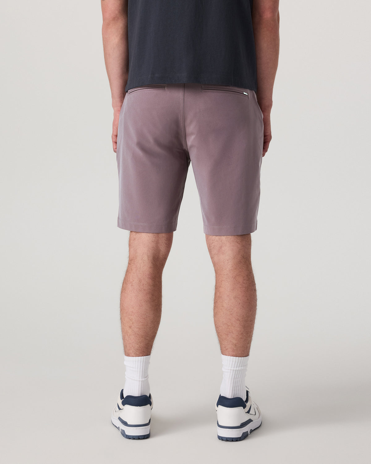 Meta Short 8" Men's Dusty Plum Classic Chino Shorts - Image 3