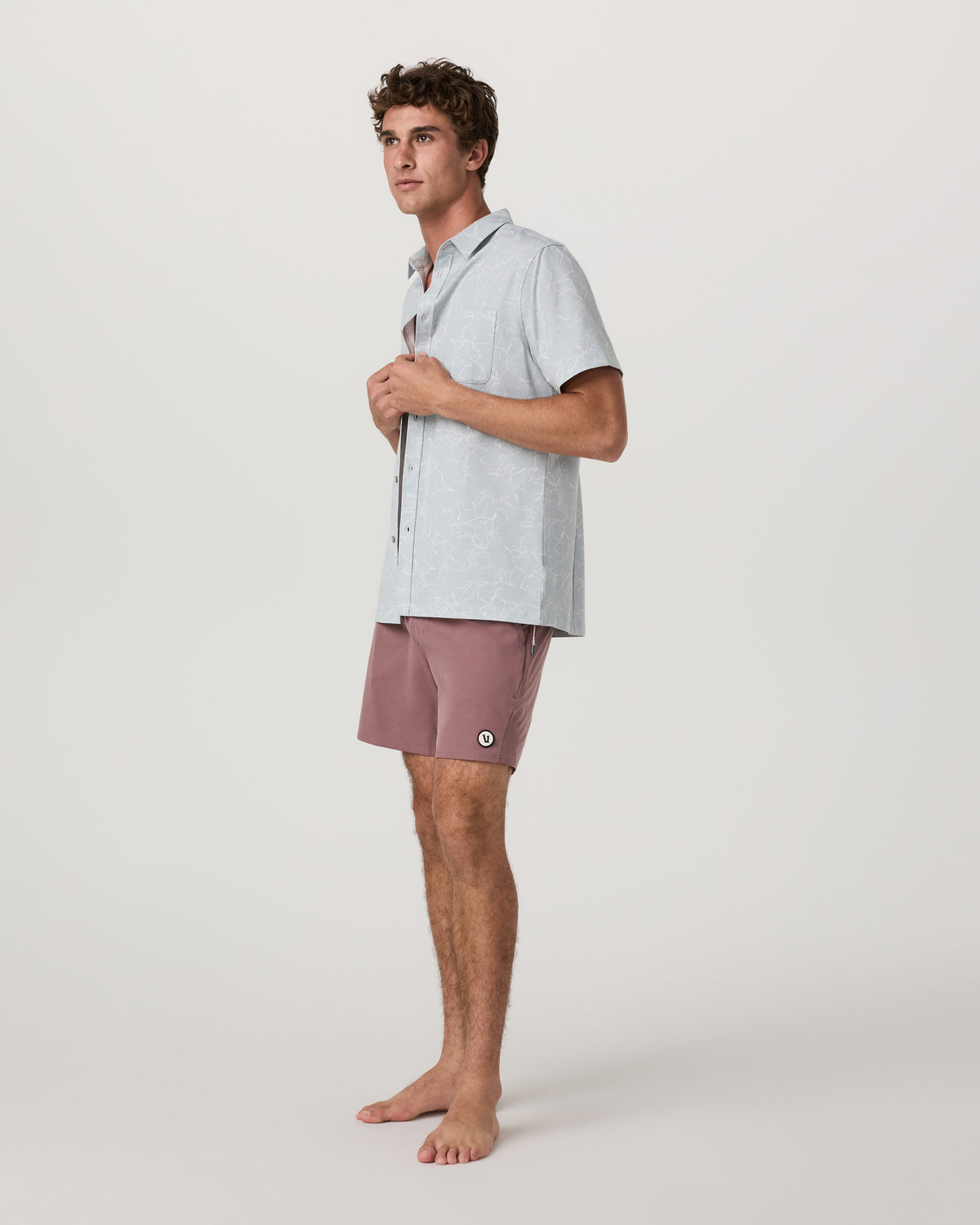 Maverick Volley Short Lined Men's Adobe Swim Shorts - Image 5