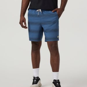 Kore Short Lined 7" Sea Gradient Stripe Athletic Shorts