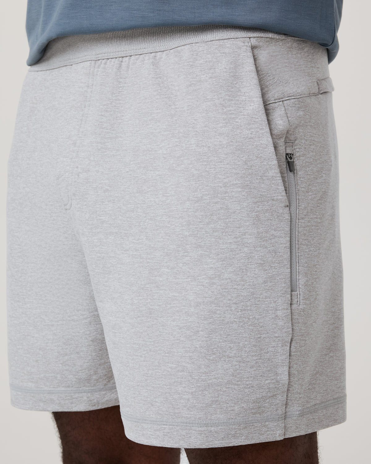 Coronado Short 5" Men's Light Heather Grey Lounge Short - Image 2