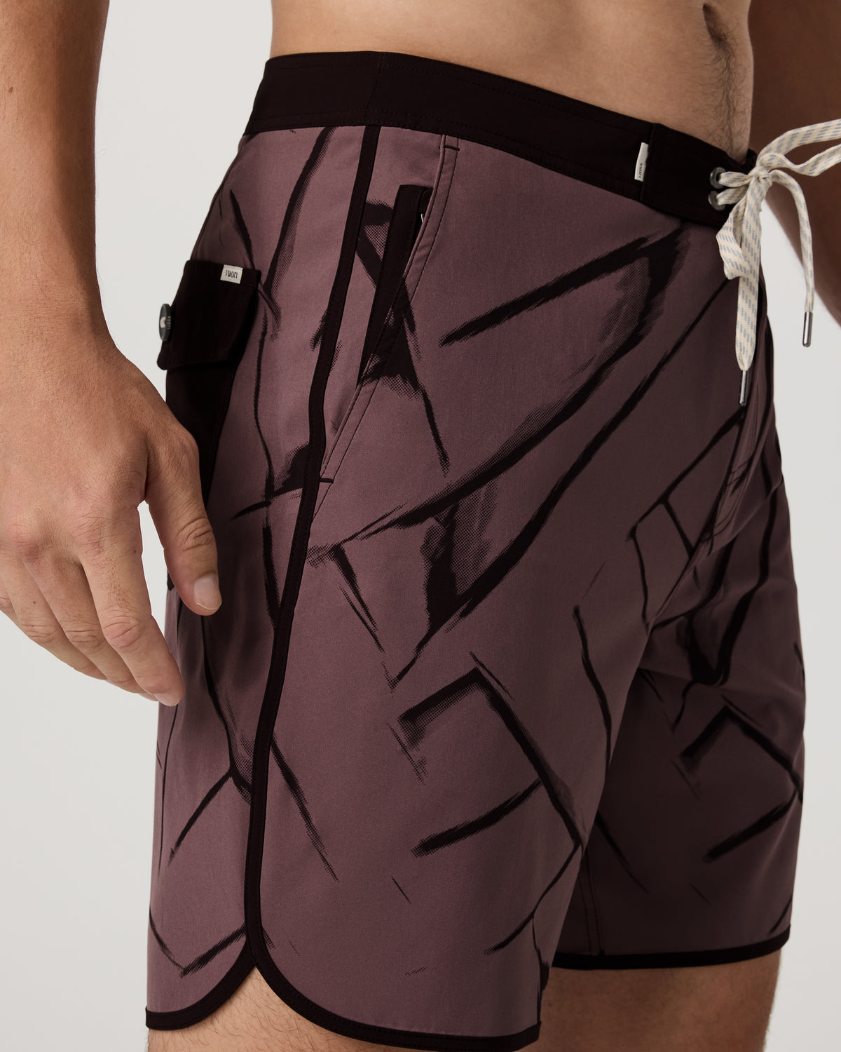 Cruise Boardshort Men's Dusty Plum Thatch Boardshorts - Image 2