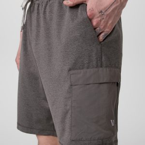 Sunday Performance Utility Short Classic Fit 8" Warm Grey Heather