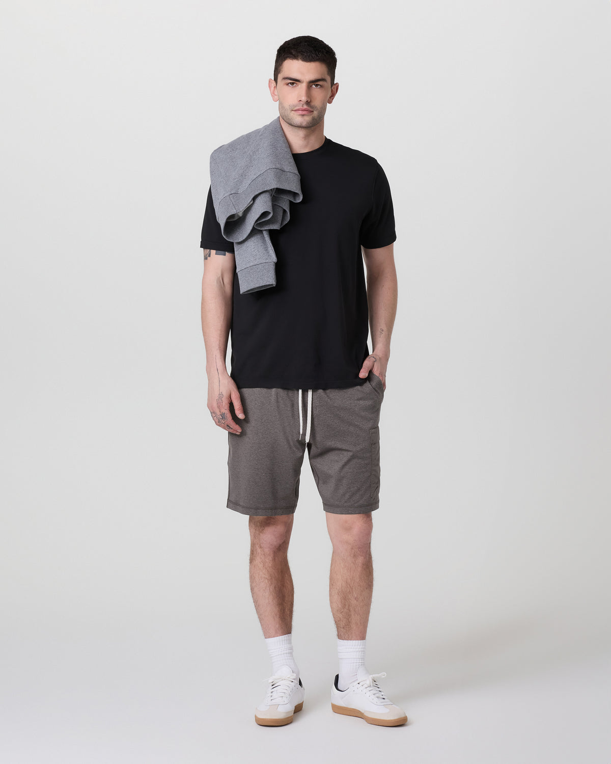 Sunday Performance Utility Short Classic Fit 8" Warm Grey Heather - Image 5