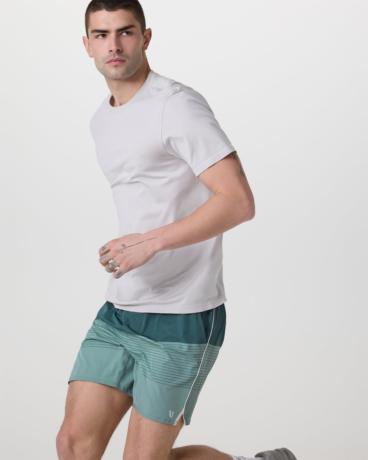 Trail Short 2.0 Light Deep Sea Stripe/Salt - Image 3