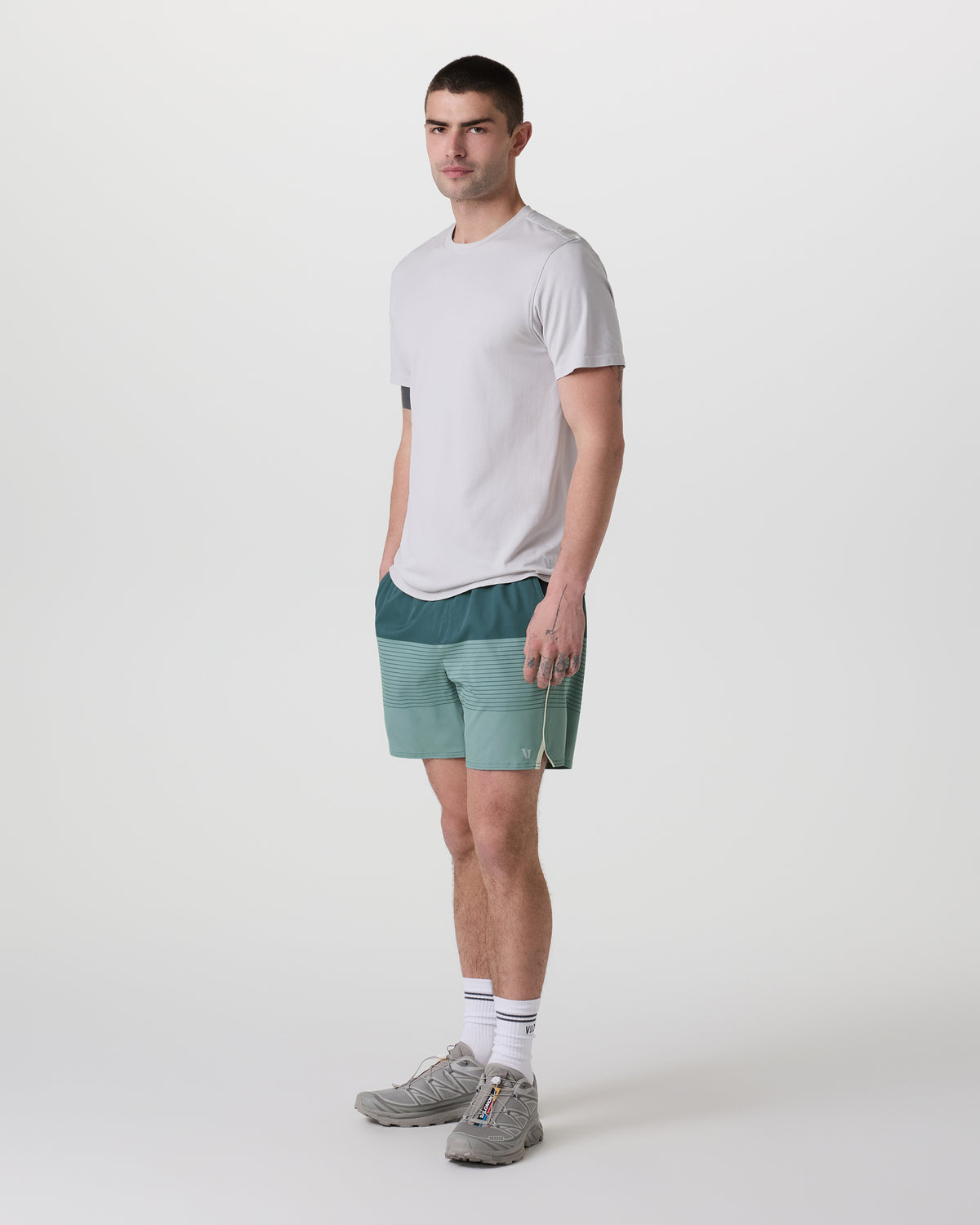 Trail Short 2.0 Light Deep Sea Stripe/Salt - Image 5