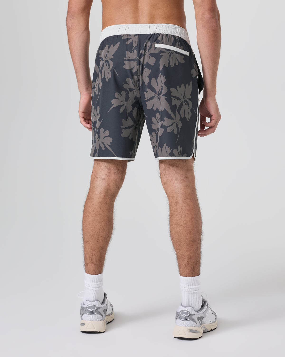 Banks Short Dark Pewter Plumeria Athletic Shorts - Image 3