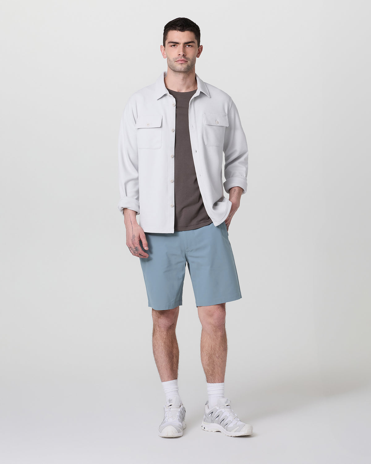 Meta Short 8" Dusty Blue Chino Shorts