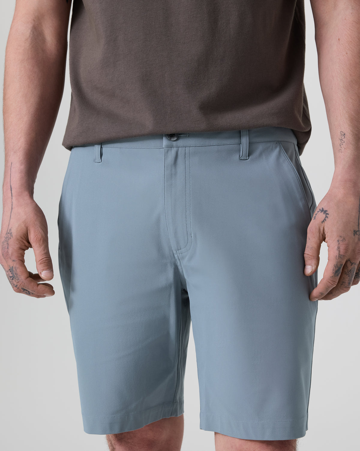 Meta Short 8" Dusty Blue Chino Shorts - Image 3