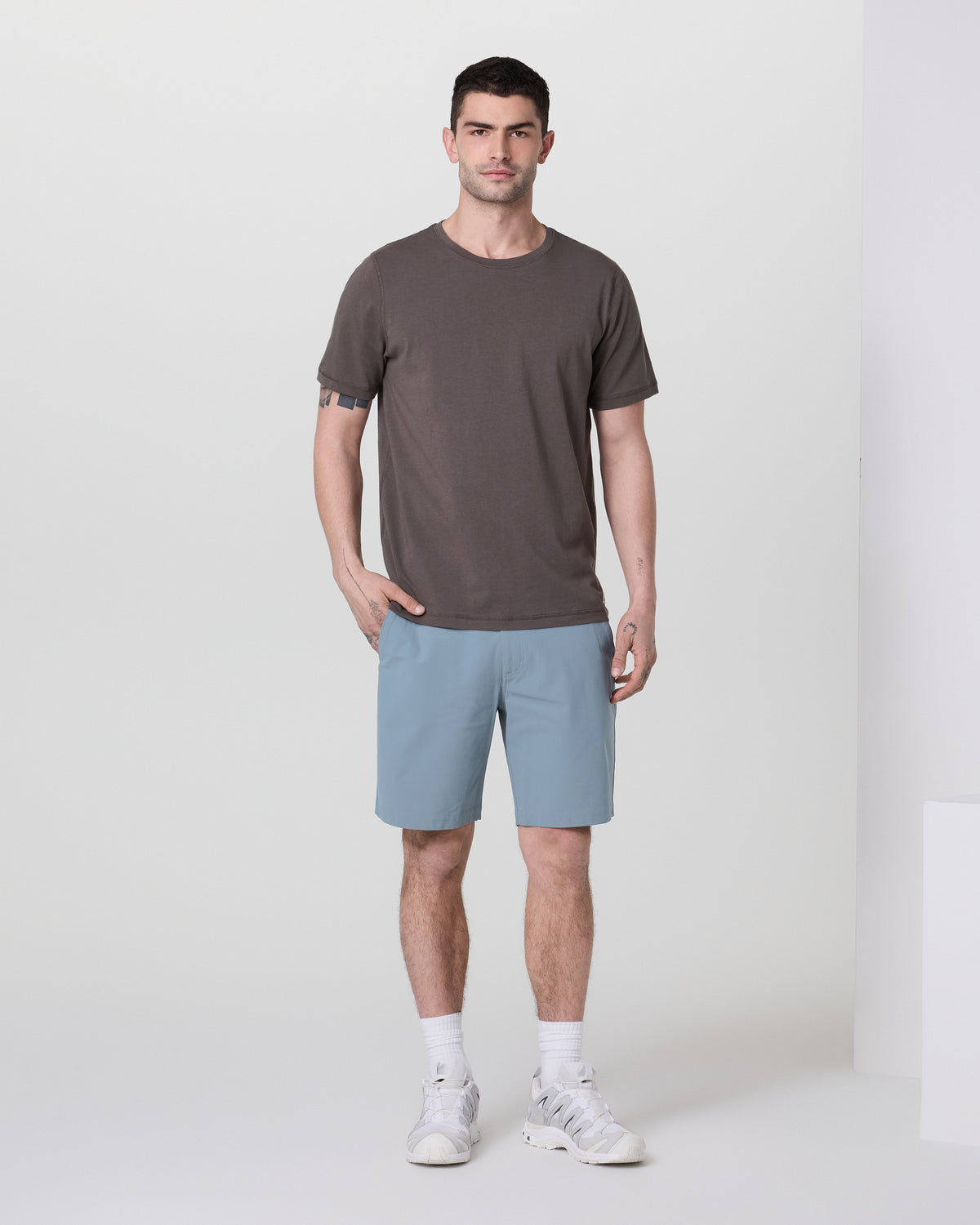 Meta Short 8" Dusty Blue Chino Shorts - Image 5