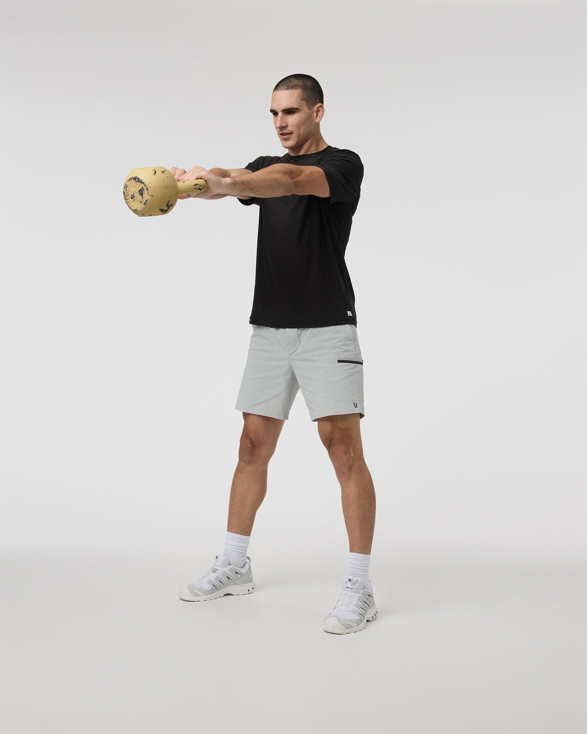 Grafton Short Lined Classic Fit 7" Sky Grey - Image 3