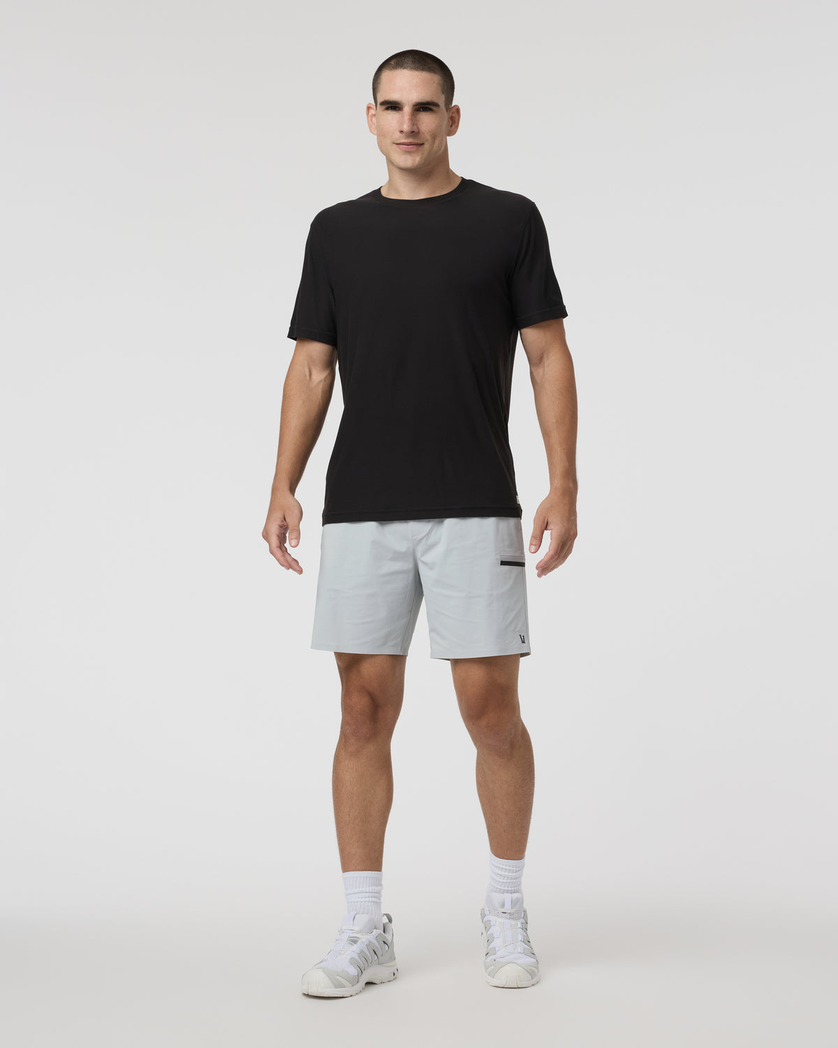 Grafton Short Lined Classic Fit 7" Sky Grey - Image 4