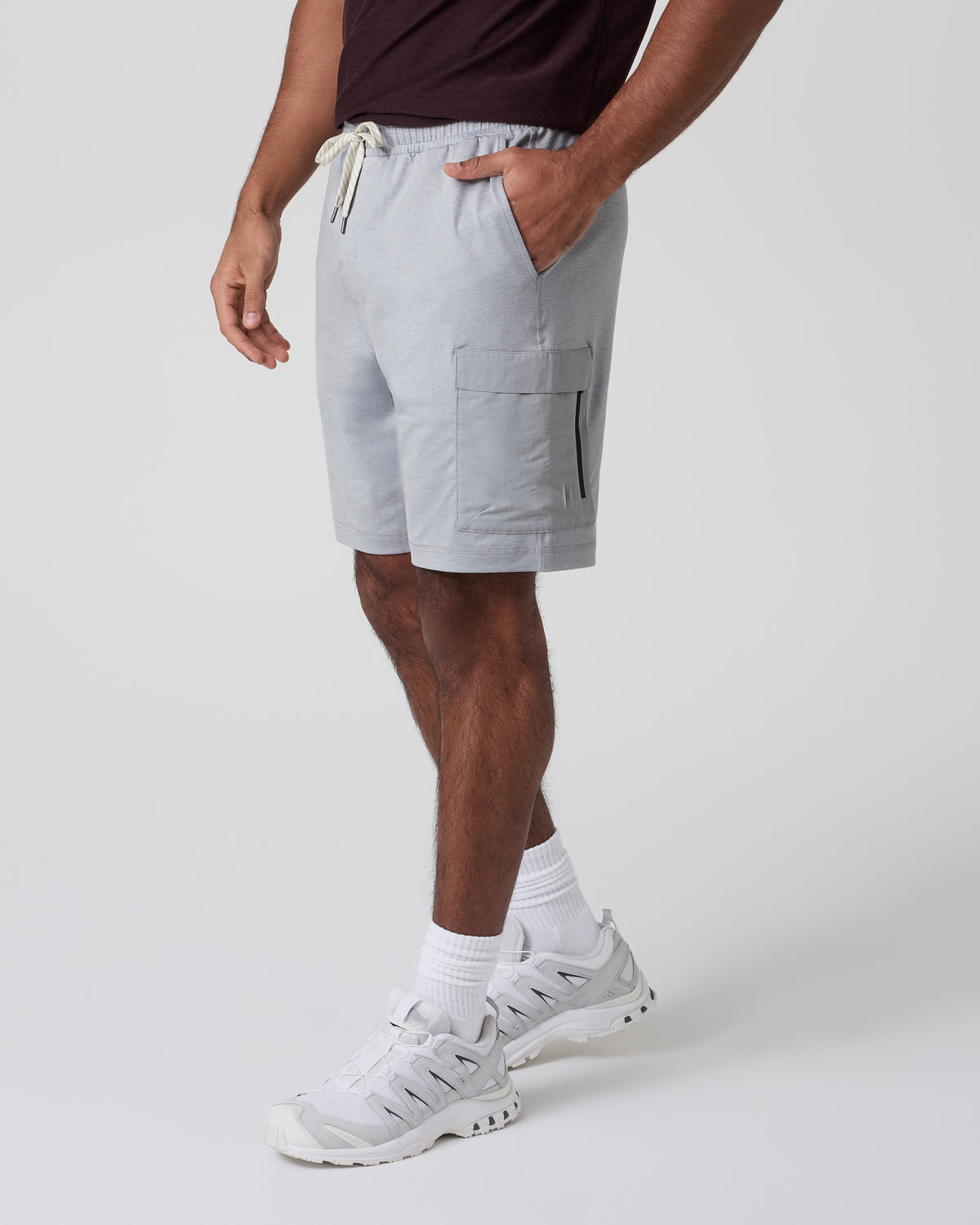 Sunday Performance Utility Short Classic Fit 8" Platinum Heather