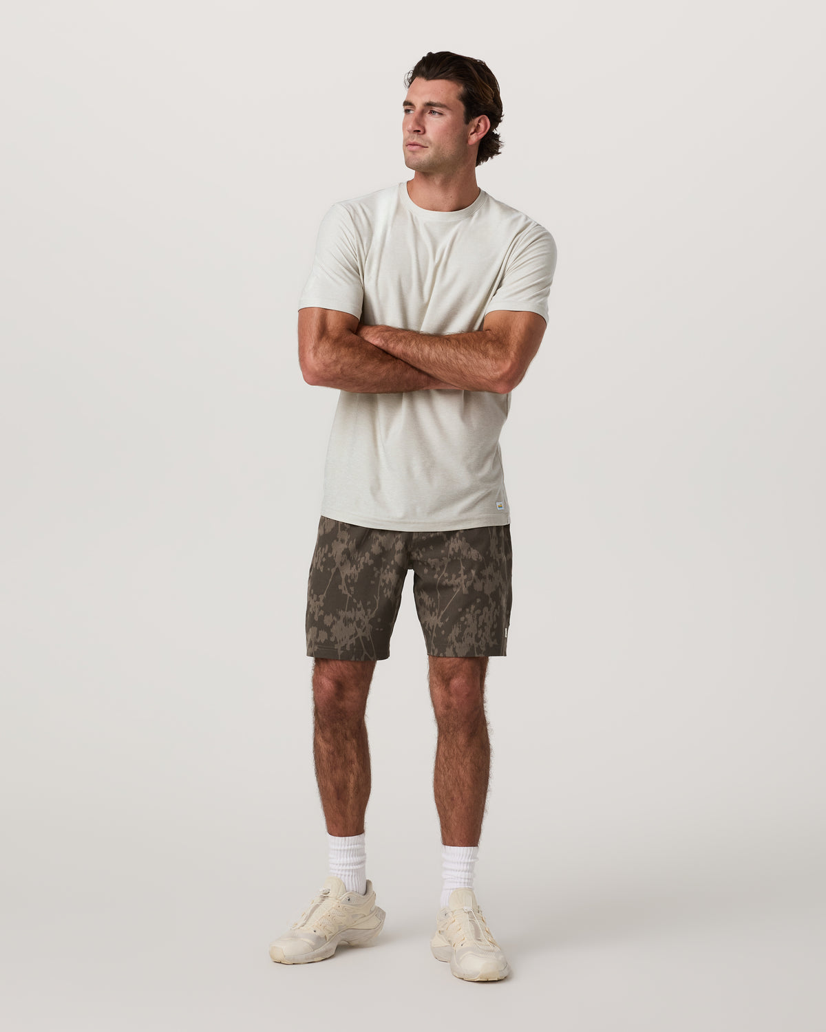 Banks Session Short Unlined 7" Root Earth Linen Texture - Image 4