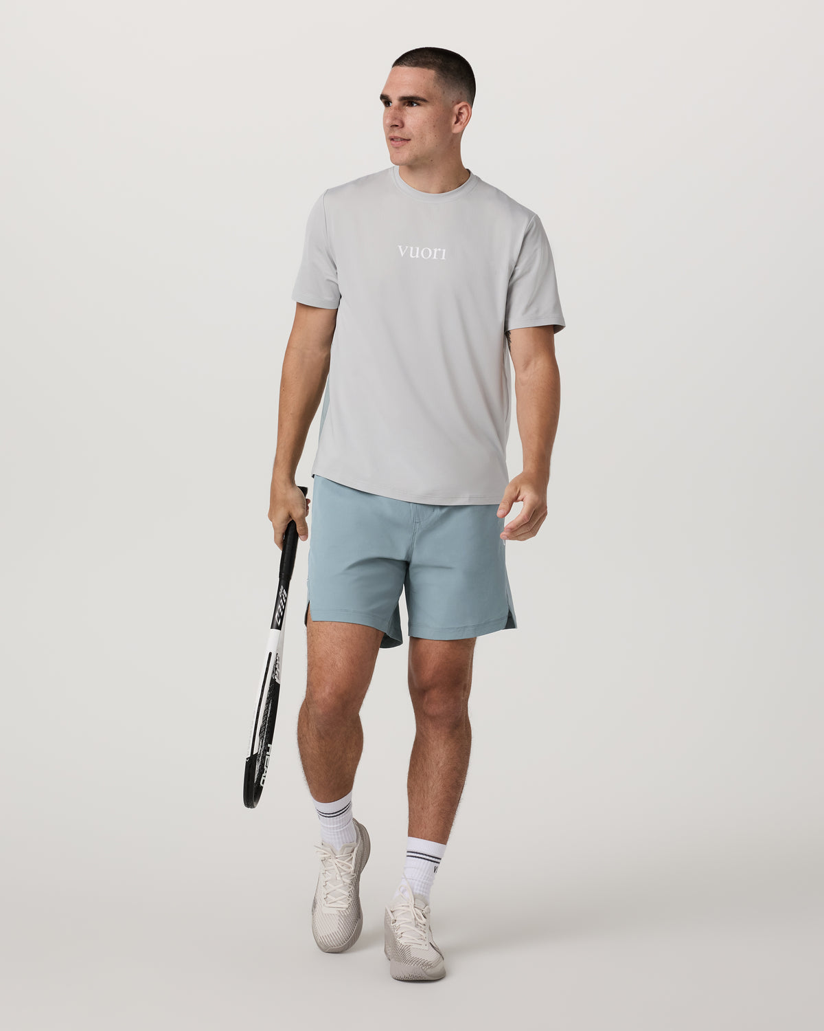 Crosscourt Short Unlined 7" Men's Mist Tennis Shorts - Image 4