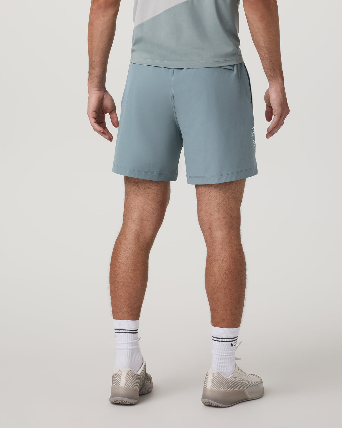 Crosscourt Short Unlined 7" Men's Mist Tennis Shorts - Image 5