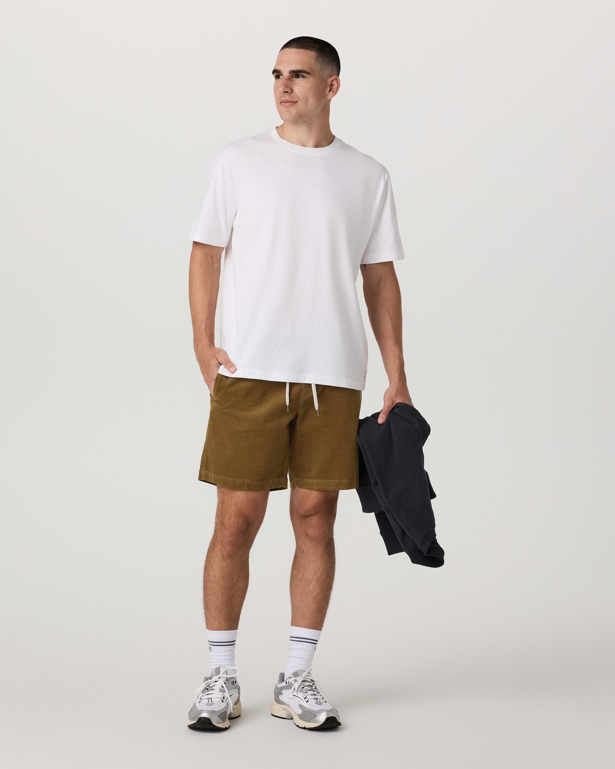 Optimist Elastic Waist Short 8" Men's Rum Relaxed Shorts - Image 5