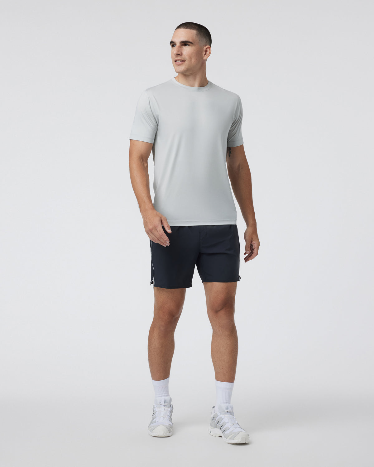 Trail Short 2.0 Black/Heather Grey Running Shorts - Image 5