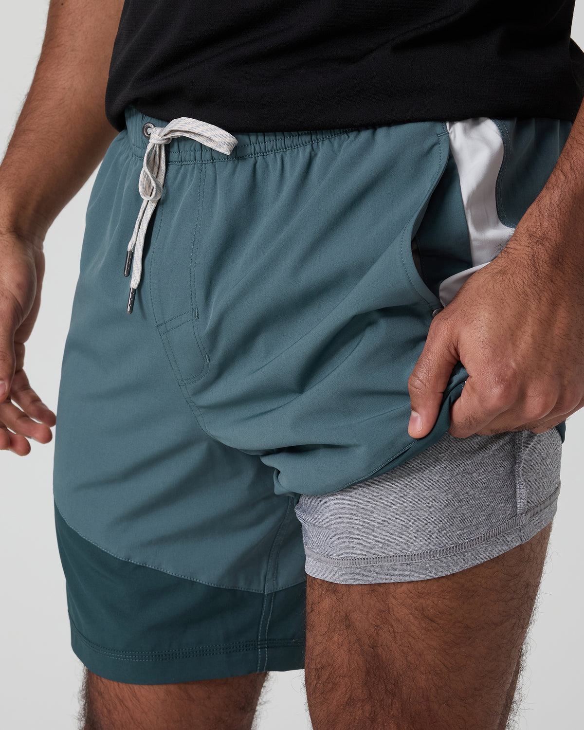 Kore Short X1 Lined Classic Fit 7" Light Deep Sea/Deep Sea/Salt - Image 4