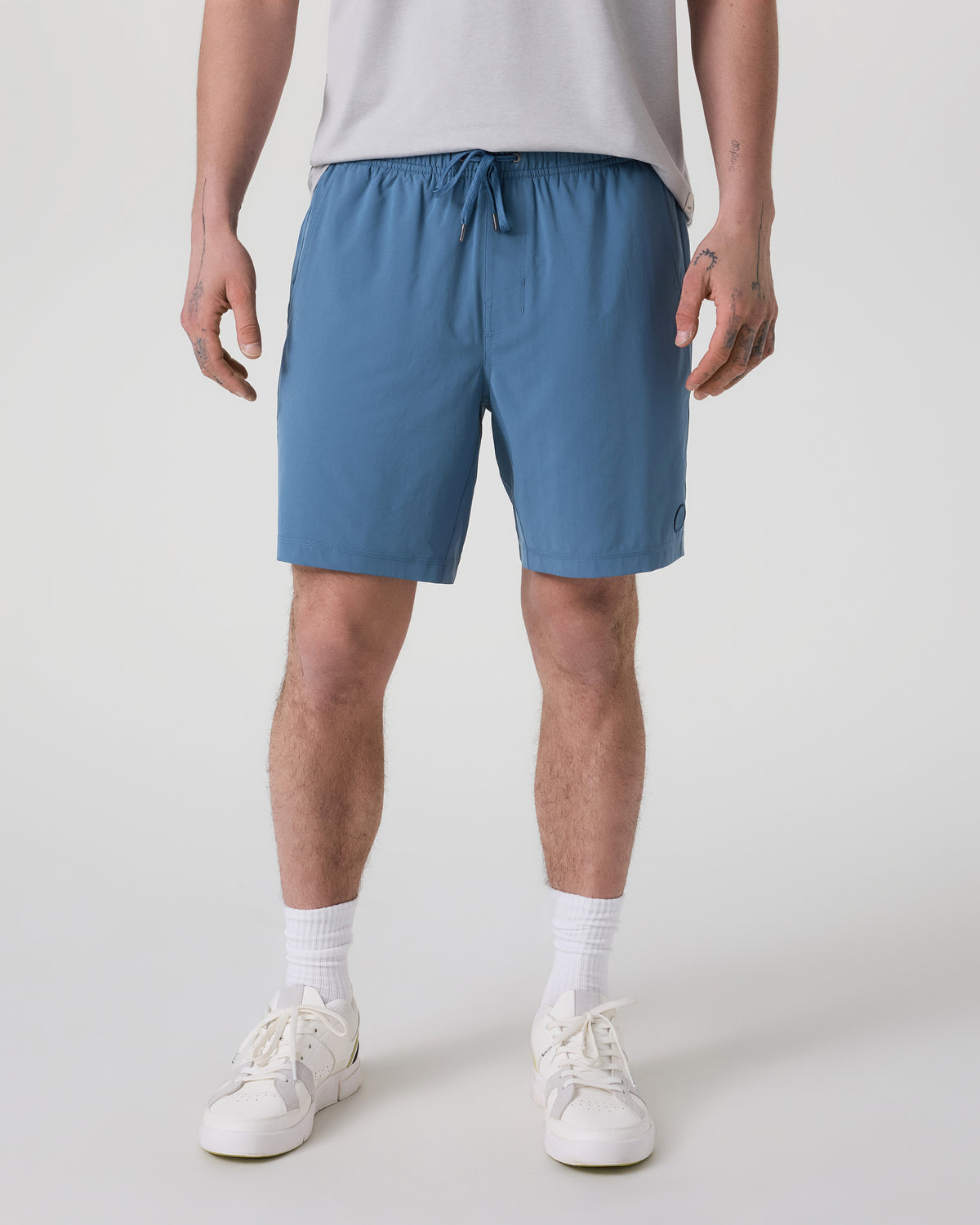Kore Short Lined 7" Men's Pool Blue Tonal Athletic Shorts