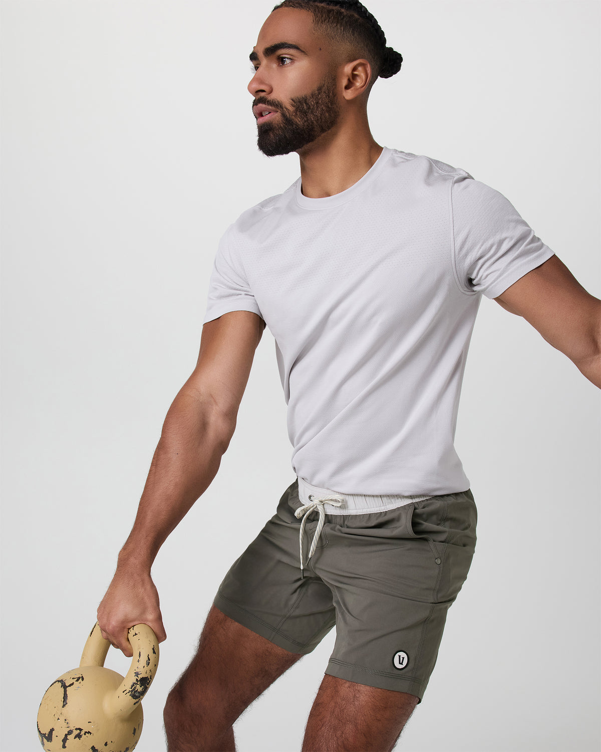 Kore Short Lined 7" Men's Warm Grey Athletic Shorts
