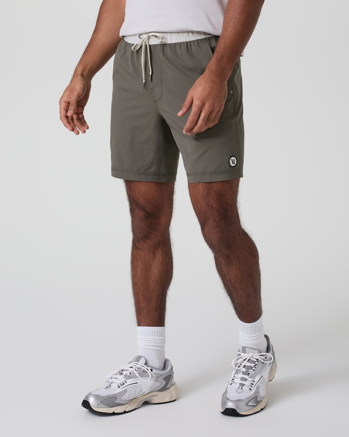 Kore Short Lined 7" Men's Warm Grey Athletic Shorts - Image 3