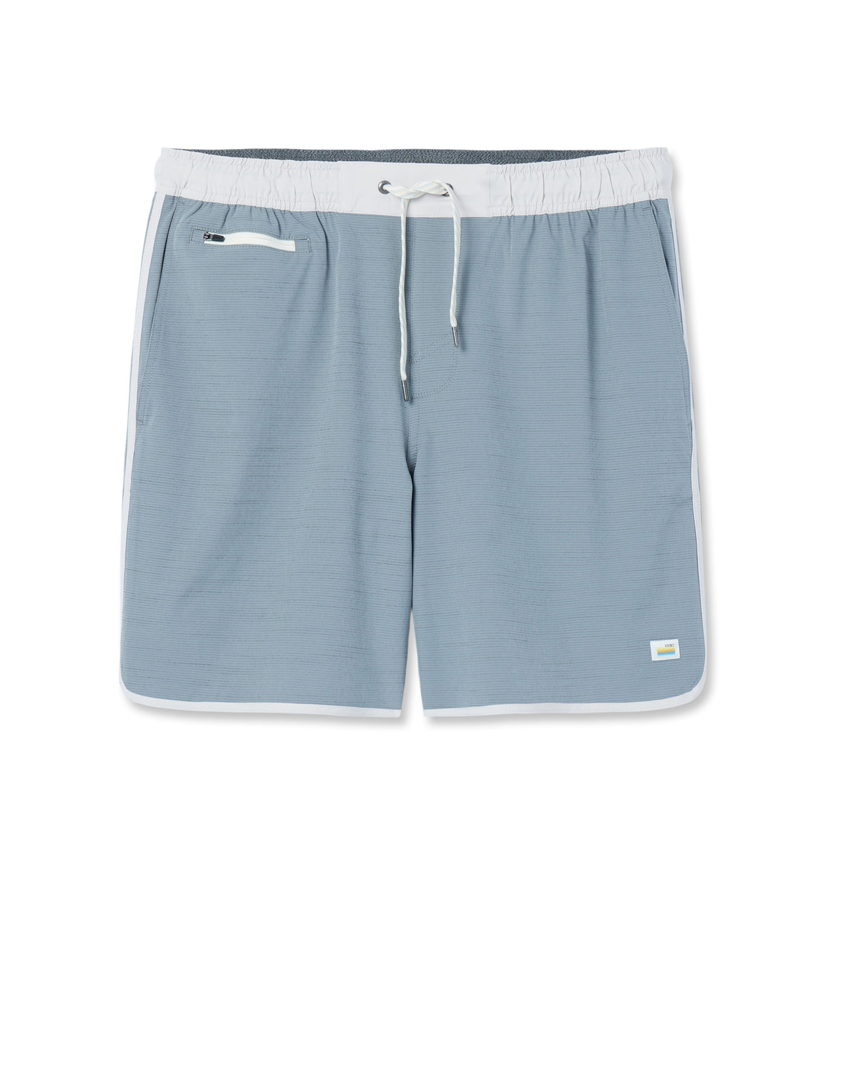 Banks Short Dusty Blue Slub Stripe Athletic Shorts - Image 4