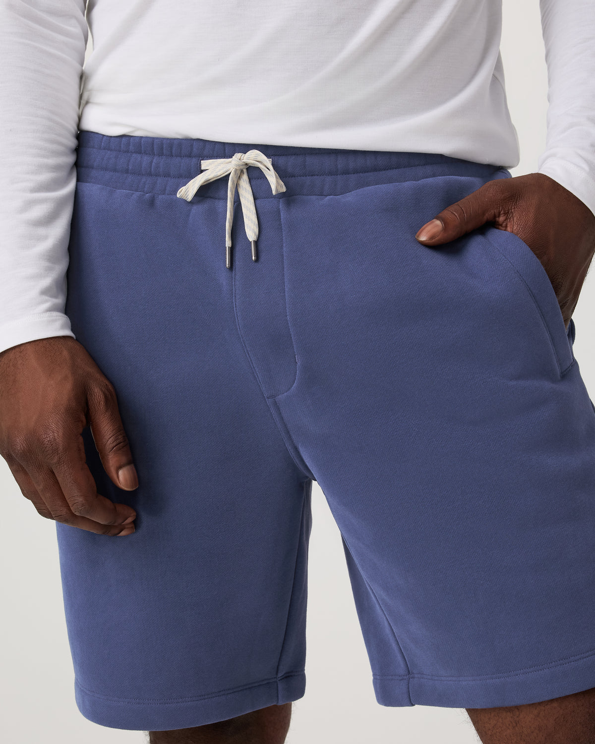 Seaside Short 8" Men's French Blue Lounge Shorts - Image 2