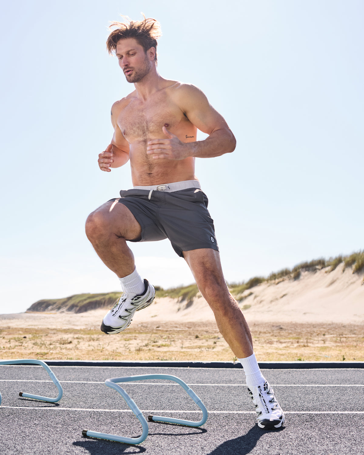 Kore Short Lined 9" Warm Grey Athletic Shorts