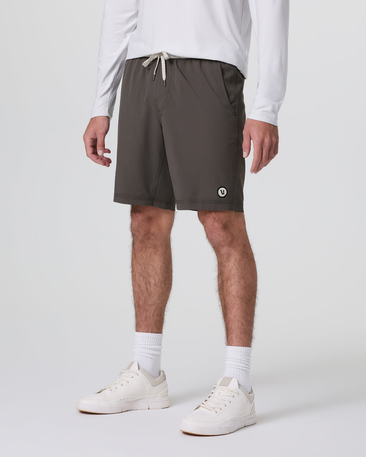 Kore Short Lined 9" Warm Grey Athletic Shorts - Image 3