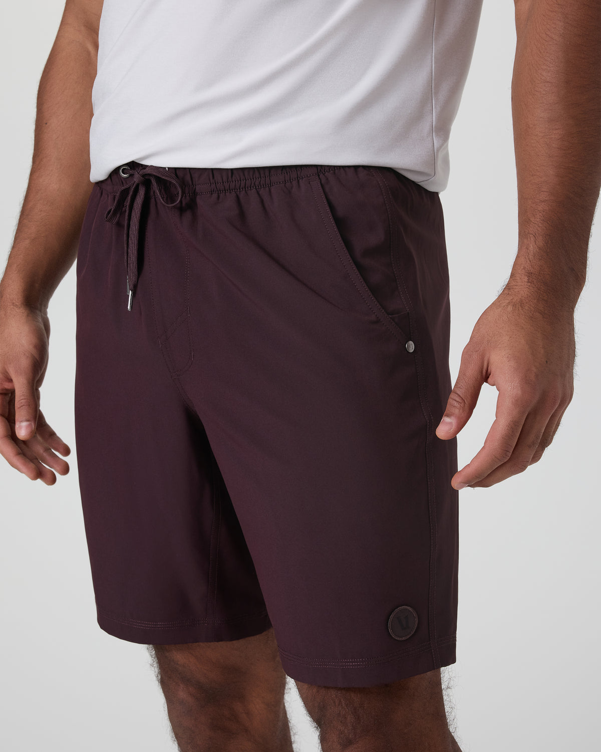 Kore Short Lined 9" Raisin Tonal Athletic Shorts - Image 2
