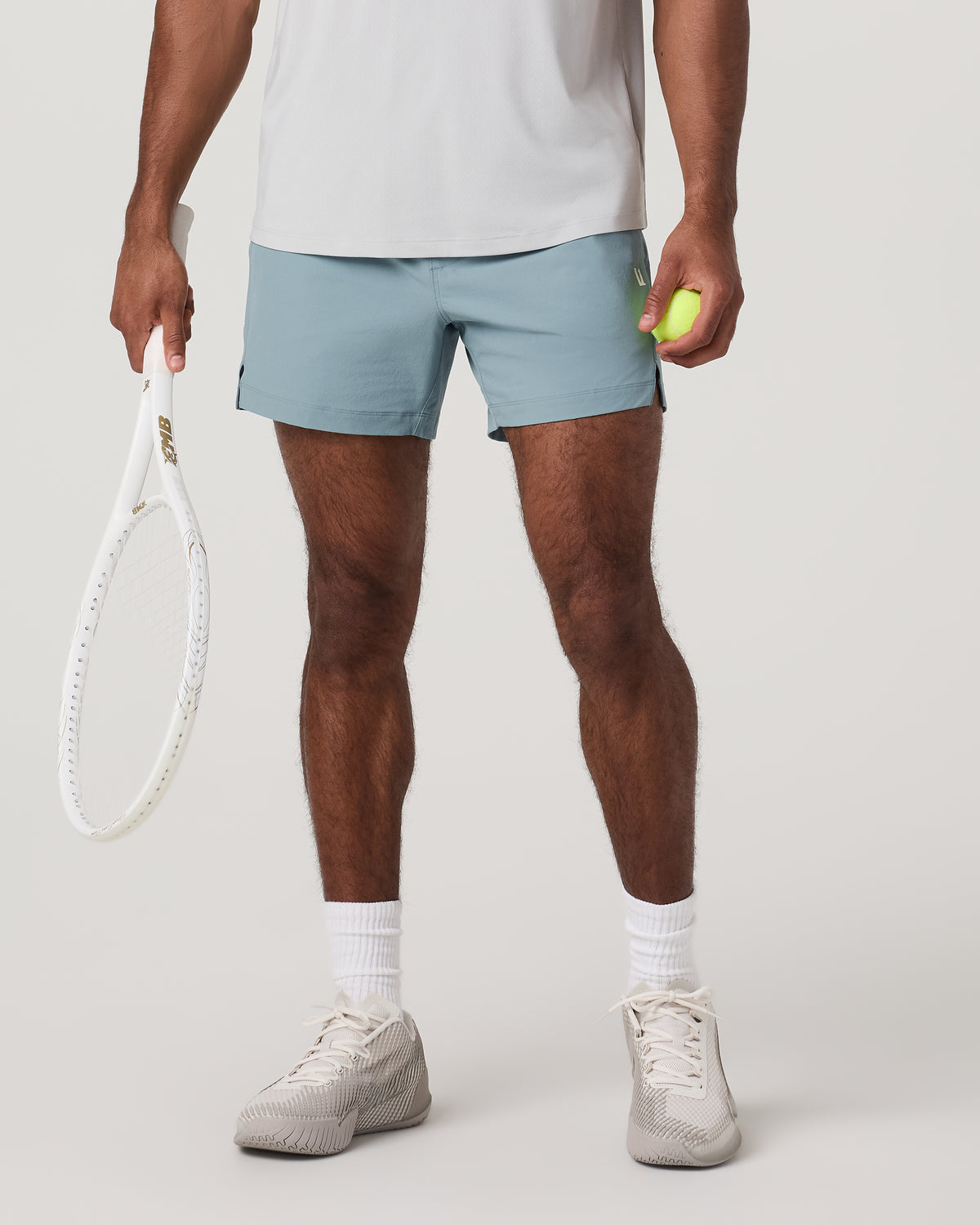 Crosscourt Short Unlined 5" Men's Mist Tennis Shorts