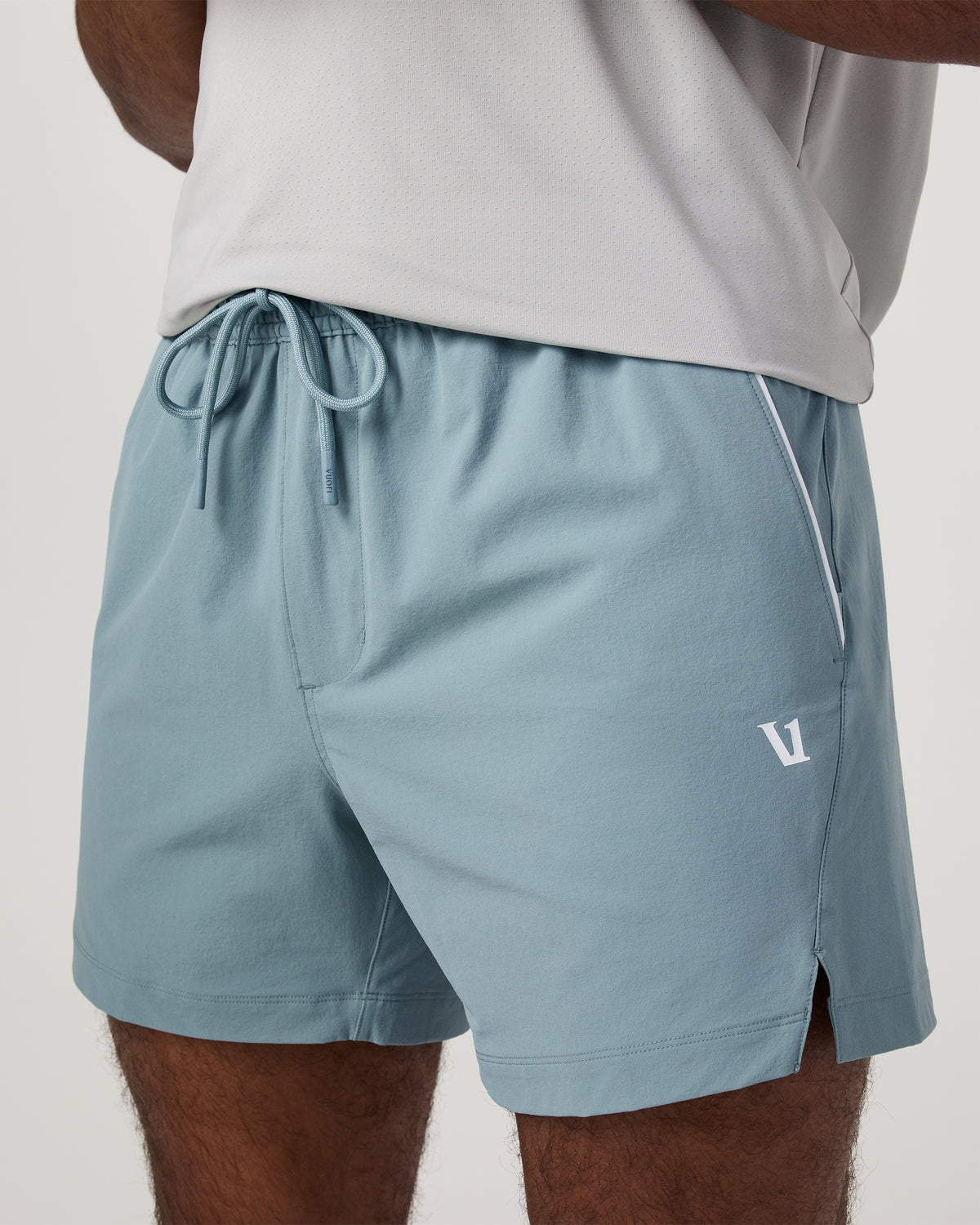 Crosscourt Short Unlined 5" Men's Mist Tennis Shorts - Image 2