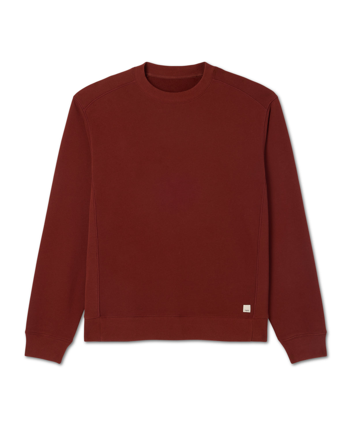Cypress Vintage Crew Men's Firebrick Fleece Pullover - Image 6