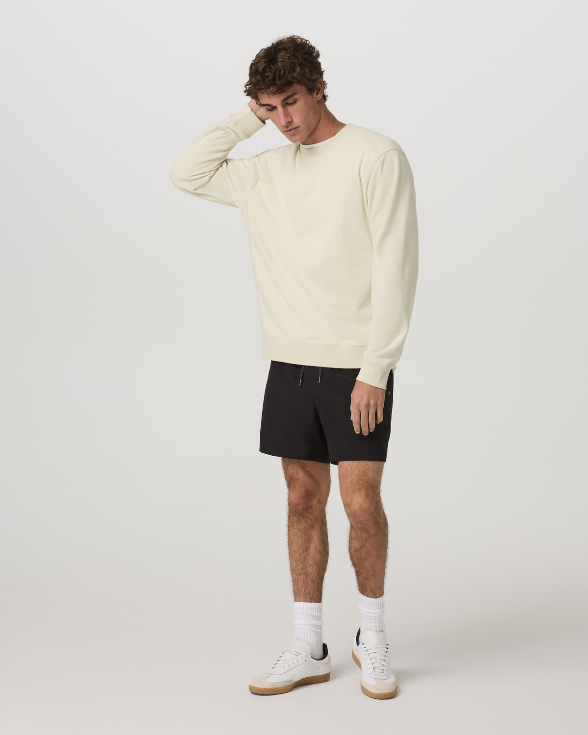 Cypress Vintage Crew Men's Sandalwood Fleece Pullover - Image 4