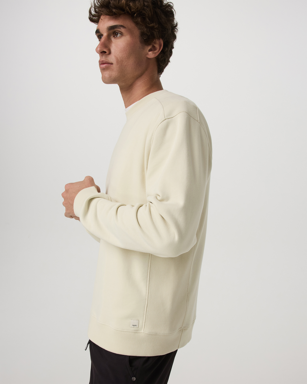 Cypress Vintage Crew Men's Sandalwood Fleece Pullover - Image 5
